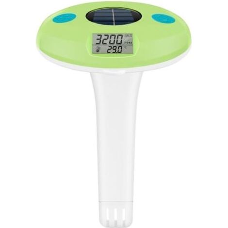 Thermomètre piscine solaire flottant, affichage numérique, facile à lire, IPX7, alimenté et à l'énergie solaire pour piscines, étangs, aquariums, bains de glace (1/4)