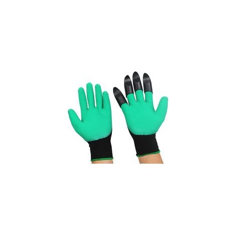 Gants de jardinage robustes, gants de creusement renforcés pour travaux extérieurs – Protection mains, respirabilité– (1/2)