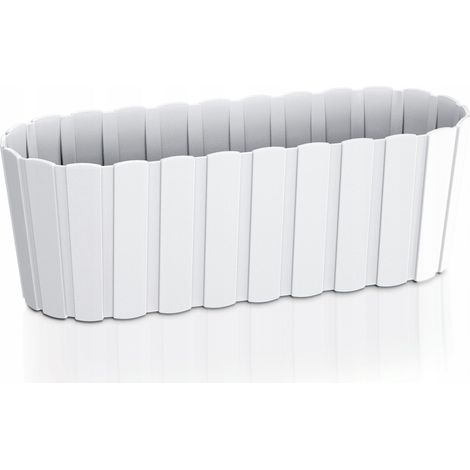 Boardee Case DDEC400 länglicher Blumentopf  Weiß
