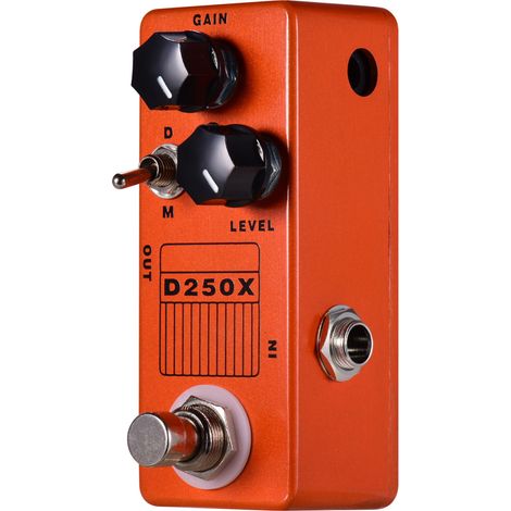 MOSKYAudio D250X Mini-E-Gitarren-Overdrive-Vorverstärker-Effektpedal, 2 Modelle, Vollmetallgehäuse, True Bypass (1/4)