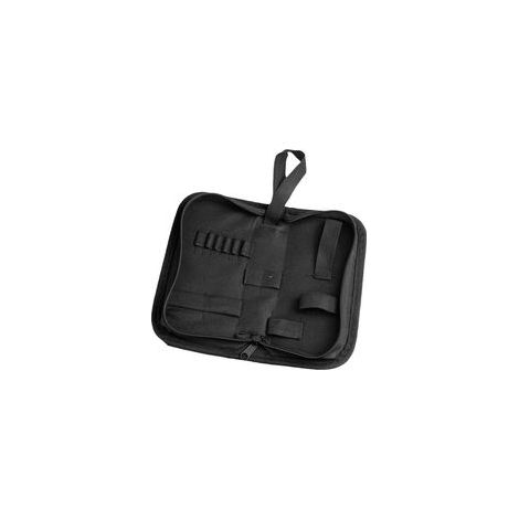 Sacoche à outils monobloc, résistante et imperméable, en toile Oxford, idéale pour électricien, menuisier, mécanicien ou pour la réparation de montres. Fermeture éclair, enrouleur, poches zippé (1/5)
