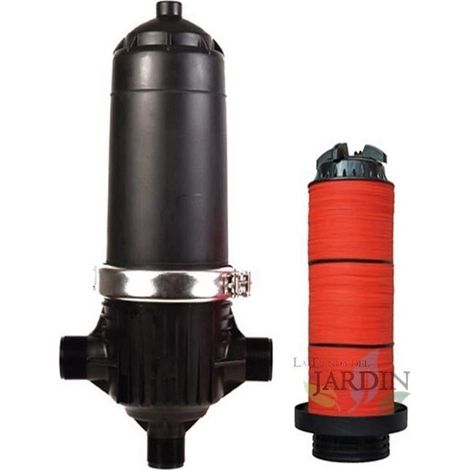 Filtre à anneau 2'' pour tuyaux 63mm. Modèle haute capacité de filtration 50 m3/h, Anneau en metal