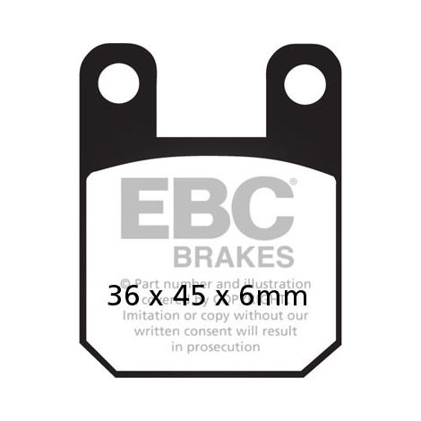 Pastillas de freno EBC SFA115 para scooter (juego para 1 disco)