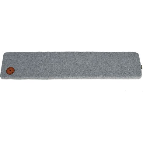 Cleo para alféizar de ventana, tela bouclé gris, 50 x 20 x 3 cm (1/5)