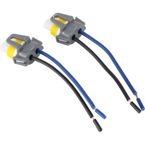 Conector hembra H11/H8, paquete de 2, para faros antiniebla y faros delanteros - Cobre de alta calidad (1/5)