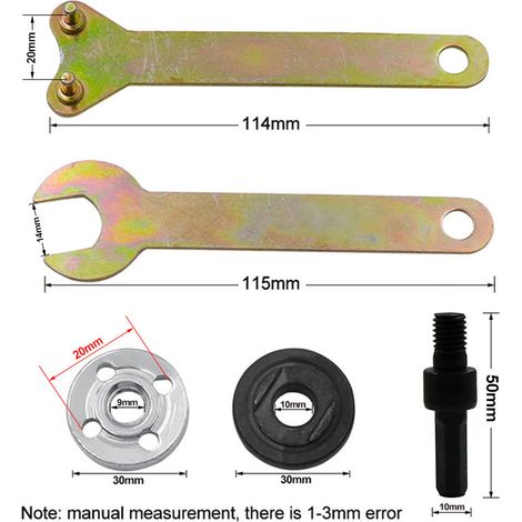 Bohrer-zu-Schleifer-Konverter-Set, 10-mm-Handbohrmaschinen-Umbau mit Schraubenschlüssel, Bohrfutter-Adapter-Set zum Schleifen, Schleifen, Polieren
