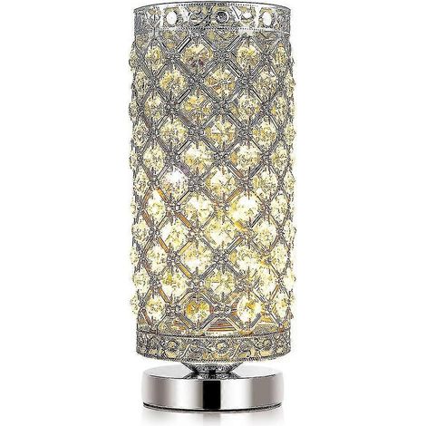 Lampe de table en cristal Ejoyous, lampe de chevet avec 176 cristaux K9, ampoule E26 110 V 60 W ( ) (1/5)