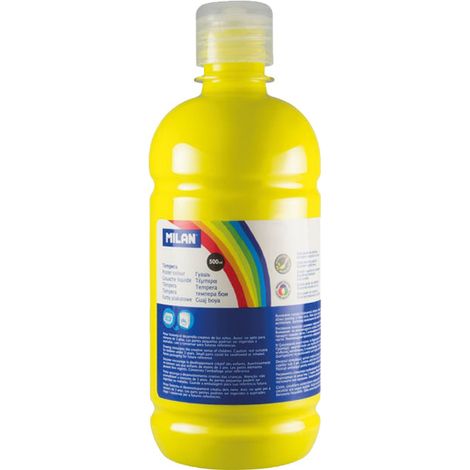 BOTELLA 500ML TEMPERA AMARILLO MILAN 03620