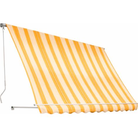 TENDA DA SOLE A CADUTA 3X2,50MT BIANCO/GIALLO