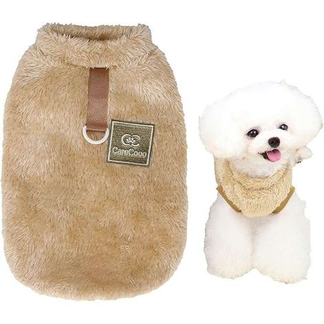 Hundebekleidung Pullover Fleece Warm Braun M
