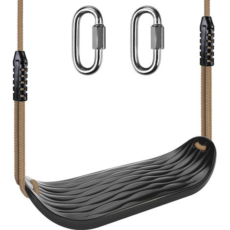 Outdoor Swing, Tree Swing Seat Indoor Hard Plastic Swing with Adjustable Rope 130-200 cm (1/5)