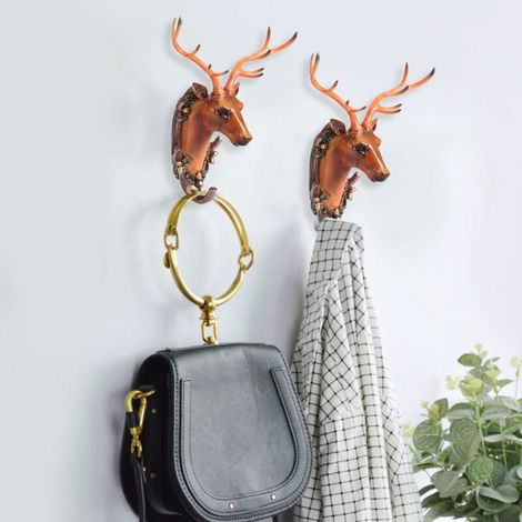 Résine Animal forme salle de bain mur serviette suspendus manteau crochet chapeau clés HangerRetro (1/5)