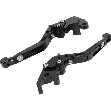 1 paio di leve freno pieghevoli per moto, leva frizione in alluminio CNC per YZF R125 2014-2022 nera (1/5)