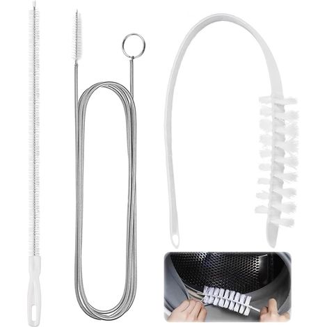 Lot de 3 brosses de nettoyage pour machine à laver à tambour Long manche (1/5)