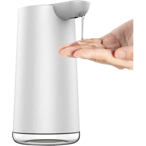 Dispensador automático de jabón, dispensador de jabón espumoso sin contacto de 350 ml para baño, cocina y lavavajillas, dispensador eléctrico de champú espumoso. (1/5)
