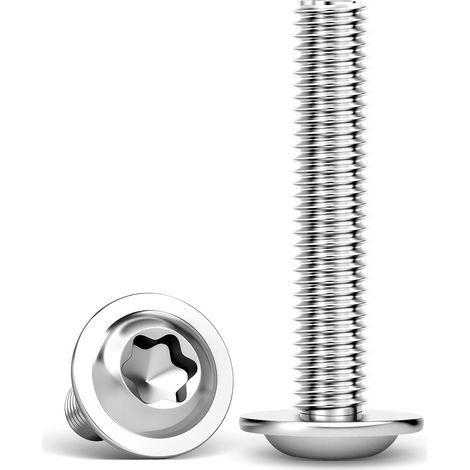Lot de 30 vis à bride M8x30 mm, inox Torx (1/5)