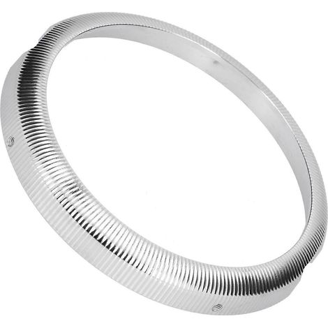 Anneau de fixation universel pour phare en alliage d'aluminium usiné CNC, support de phare LED pour motos, argent (1/5)