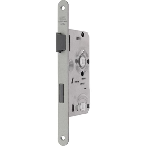 Concealed lock for toilet DIN left bathroom lock - distance to barrel: 55 mm - head: 20 mm (1/3)