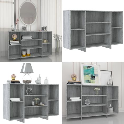 Buffet sonoma gris 120x30x75 cm bois d'ingénierie - buffet - buffets - Home & Living (1/5)