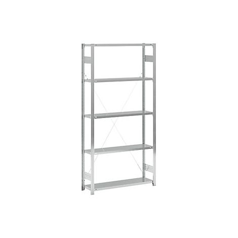 eurokraft pro Scaffale a innesto a ripiani zincato un lato (1/4)