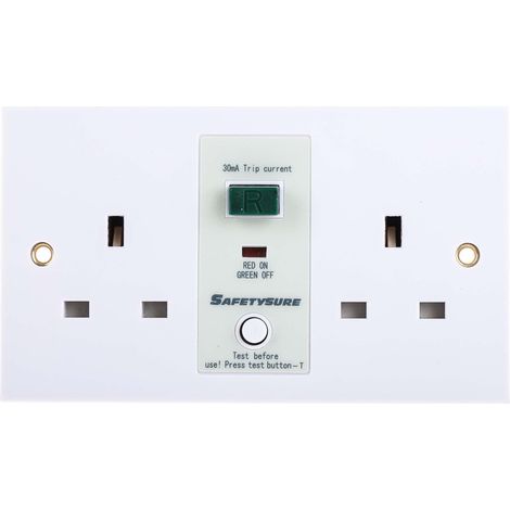 Embase différentielle RS PRO, 13A 2 embase(s) 230V c.a. ( Prix pour 1 ) (1/3)