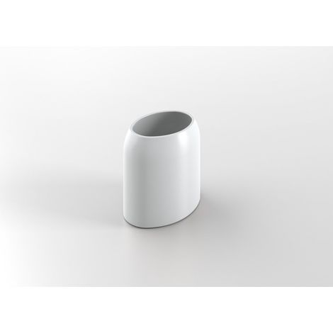 Porta spazzolini da appoggio bianco bicchiere mod. Bird (1/2)