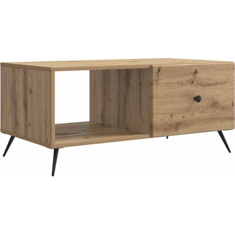 vidaXL  Coffee Table  Artisan Oak 90 x 50 x 40 cm Engineered Wood