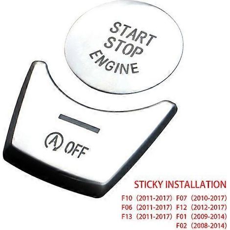 Autocollants chromés pour boutons de voiture - Accessoires intérieurs pour BMW F10 F07 F06 F20 F30 F32 F01 F02 F25 F26 - Stickers de style pour voiture