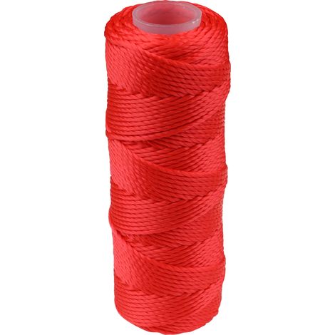 Mauerschnuren 50 m x 1 mm Rot - Pro Rolle