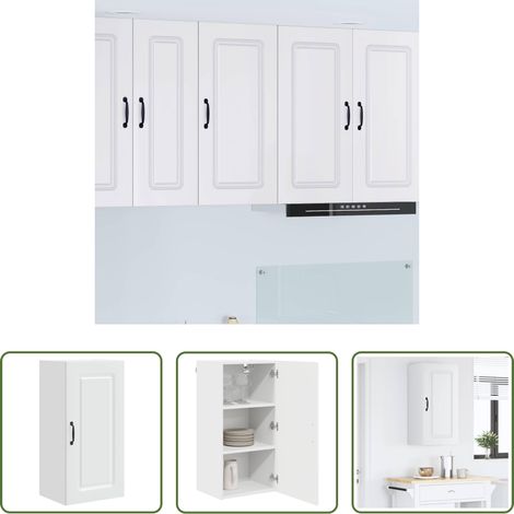 vidaXL Küchenorganisation - Küchenschrank Kalmar Weiß 40 x 31 x 80 cm Holzwerkstoff (1/5)