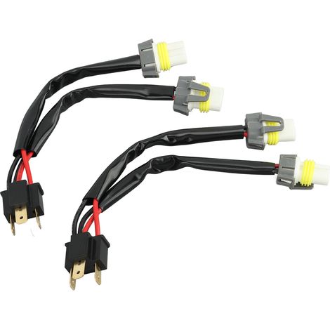 Câble répartiteur de phares mâle H4 9003 vers femelle 9005/9006 pour camionnette, avec connecteur LED. (1/5)