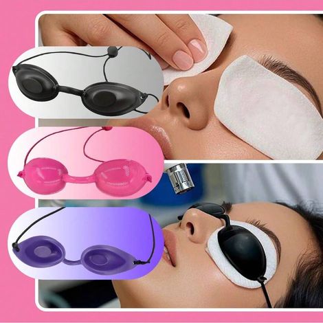 Lunettes protectrices pour appareil de beauté laser, pour bain de soleil et rajeunissement par photon, lunettes d'ombrage, noires (1/4)