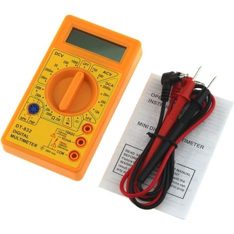 Multimètre numérique jaune DT830B (1/4)