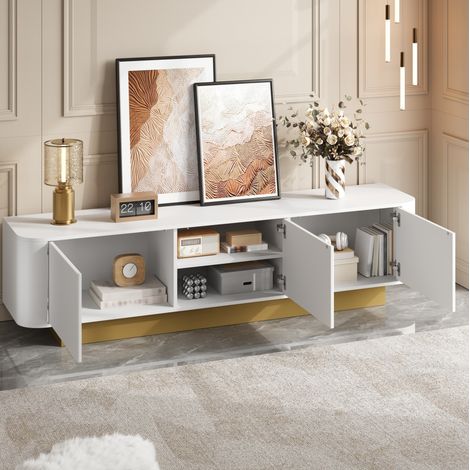 Mobile TV con 3 ante, passacavi e MDF 170 cm OKMYHOME (1/5)