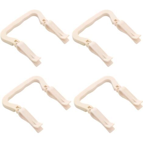 4 pièces Support sac poubelle Clip Fermeture poubelle Supports de pince à clip en plastique pour poubelle de poubelle de cuisine Poubelle Clip (1/4)