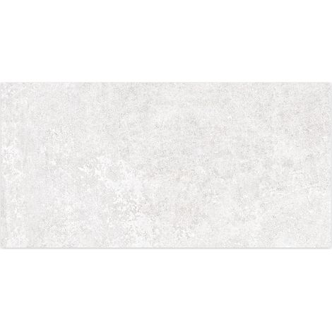 Carrelage effet Béton Blanc Lin 120x60x0,9 cm In&Out Sorelan - Sol et mur intérieur et Sol extérieur (vendu par carton de 1,44 m²) - RO'MA CARRELAGE