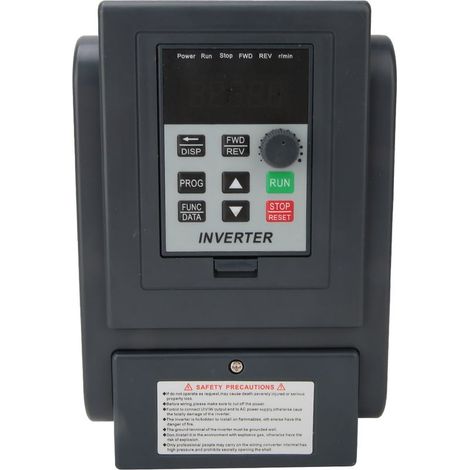 Zoternen – Convertisseur de tension 2.2kW – Entrée monophasée 220V – Sortie triphasée 380V – Contrôle de vitesse et démarrage précis (1/5)