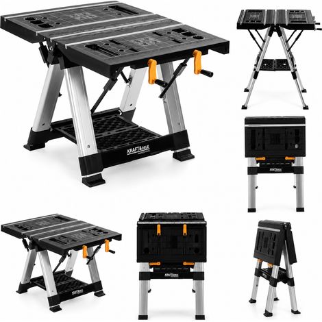 Klappbarer Arbeitstisch und Spanntisch 350KG Tragkraft 84x81x63CM KD11870