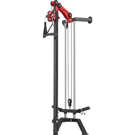 SPORTNOW Cable Station da Parete con Barra Lat Pulldown, Nero (1/5)