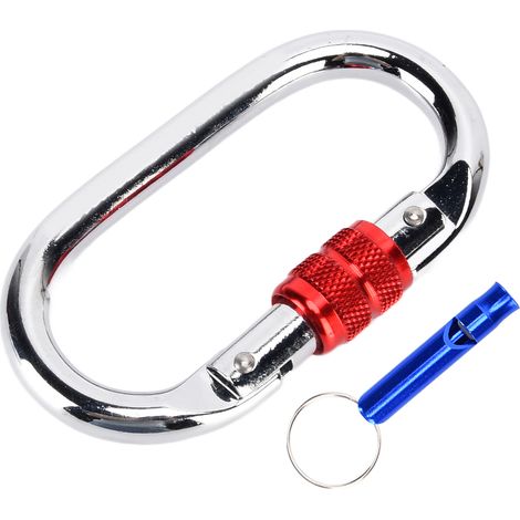 Mousqueton en forme de O, résistant 25KN, pour escalade, hamac et camping, charge lourde