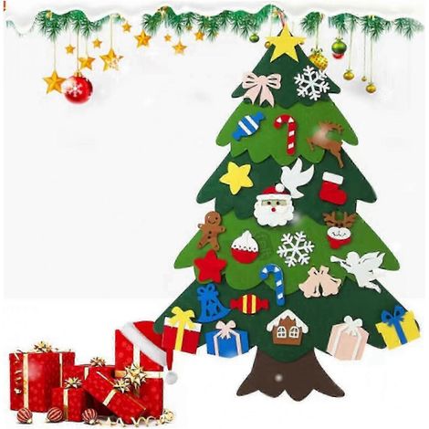 Sapin de Noël tridimensionnel à faire soi-même, sapin de Noël à assembler, décorations de Noël (1/3)