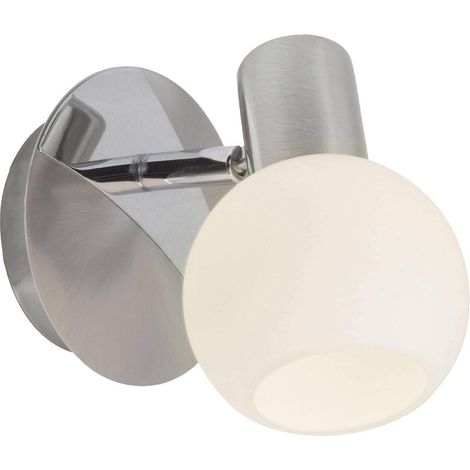 lampe applique murale fer/blanc 1x D45, E14, 40W, adapté aux lampes à suspension (non inclus) Échelle A ++ à E Tête pivotante (1/4)