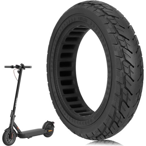 Pneus Pleins 10x2,125-250 54 - Pour Scooter électrique Xiaomi 4Pro/4Lite/Ninebot uifi/F20d/F30d/F40d/F40E - Pneus de Rechange en Caoutchouc Plein - Pneu Solide Antidérapants (1B PCS) (1/5)