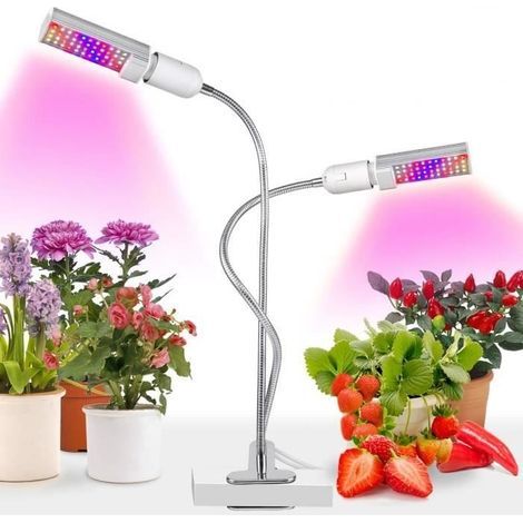 Wolka LED-Pflanzenlampe mit zwei Köpfen für Zimmerpflanzen (1/4)