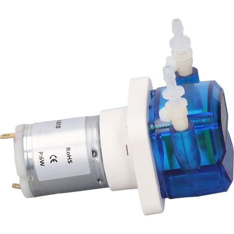 Mini pompe péristaltique 180 ml/min 6 W, auto-amorçante, pour le dosage de liquides en laboratoire (24 V). (1/5)