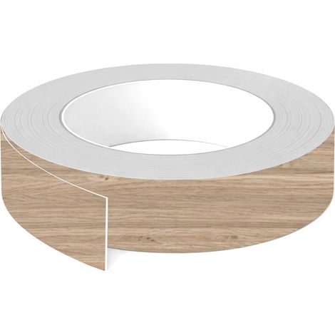 1x Bande de chant ABS sans colle 23 mm x 5 m épaisseur 0,8 mm facile à appliquer bricolage étagère meuble panneau plan de travail bois stratifié, Chêne Tonsberg naturel mat (1/3)