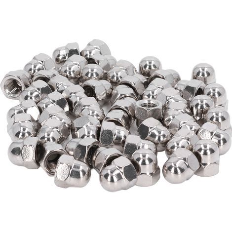 50 Pièces écrou Borgne en Acier Inoxydable, Kit D'assortiment de Capuchons Hexagonaux M4(M4) (1/5)