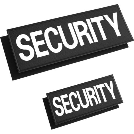 2PCS patch security réfléchissant avec fixation set haute visibilité pour security vest équipement tactique harnais chien gilet sécurité patch réfléchissant reflective safety patches (1/5)