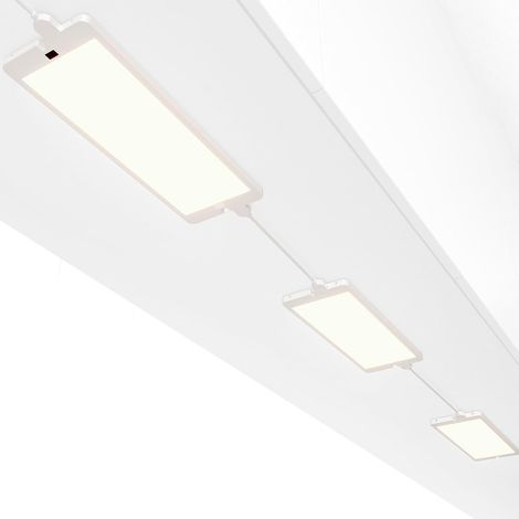 Lampes Plat LED sous Meuble Plan de Cuisine Dimmable avec Interrupteur à Capteur sans Contact, Éclairage pour Plan de Travail Cuisine, 3 Lampes, 5 Couleurs Éclairage, Entrée 230V (1/5)