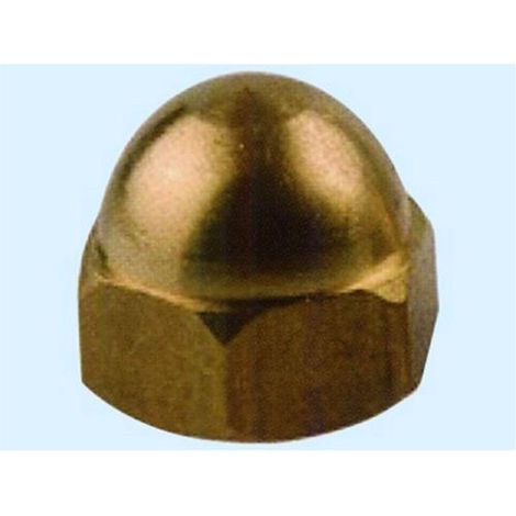 Dadi esagonali ciechi in ottone lucido - Misura mm. 4 Conf. 200 Pz